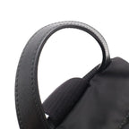 Prada Triangle Logo Belt Bag Crossbody Nylon Leather Nero Black — view 4