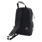 Prada Triangle Logo Belt Bag Crossbody Nylon Leather Nero Black — view 2