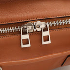Loewe Amazona 36 Anagram Mini Boston Bag 2-Way Leather Tan Brown Silver — view 6