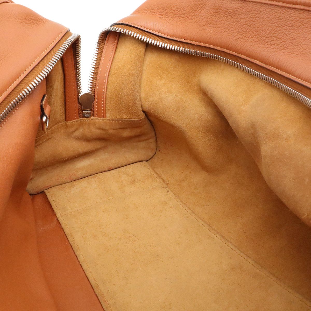 Loewe Amazona 36 Anagram Mini Boston Bag 2-Way Leather Tan Brown Silver — view 8