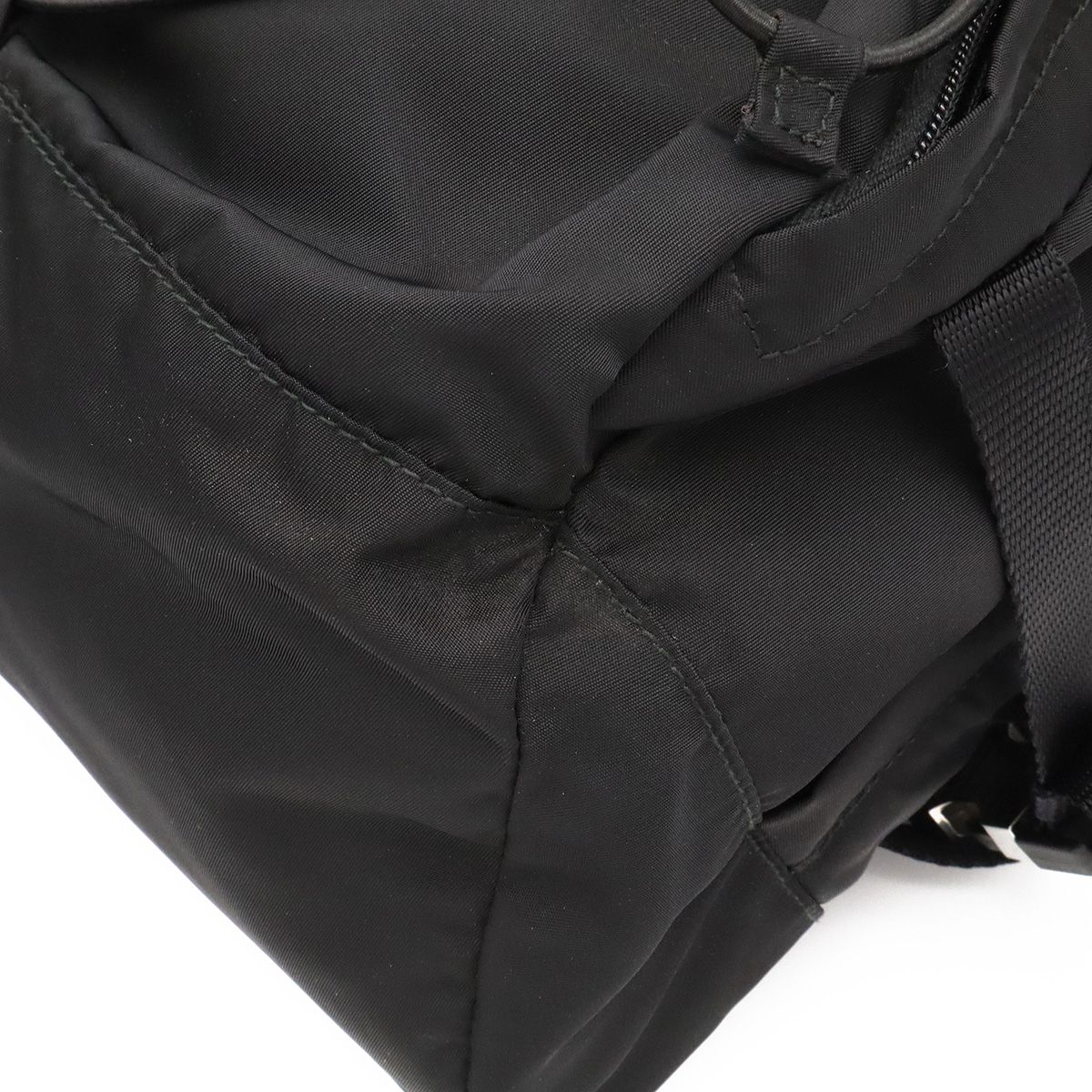 Prada Backpack Nylon Nero Black Silver — view 3
