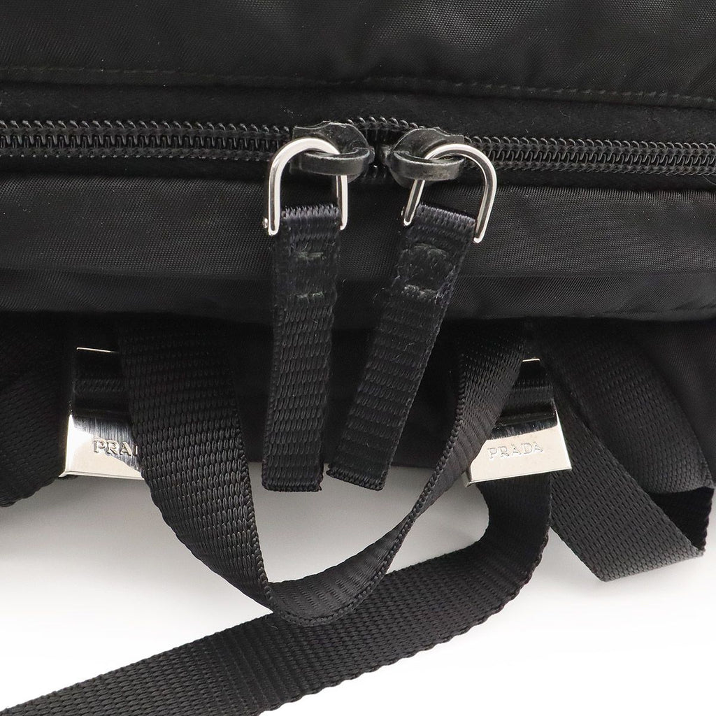 Prada Backpack Nylon Nero Black Silver — view 4