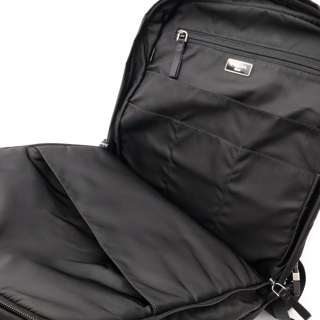 Prada Backpack Nylon Nero Black Silver — view 8