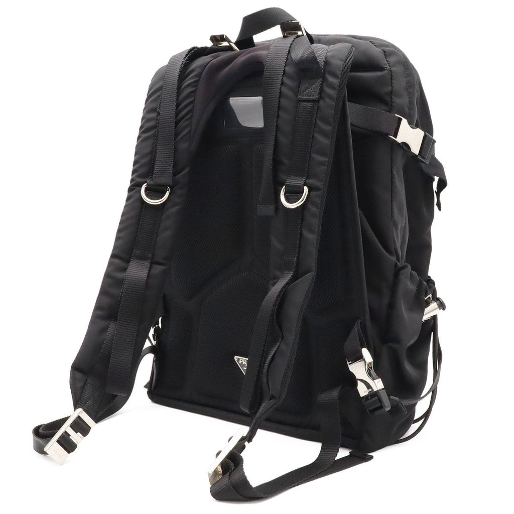 Prada Backpack Nylon Nero Black Silver — view 2