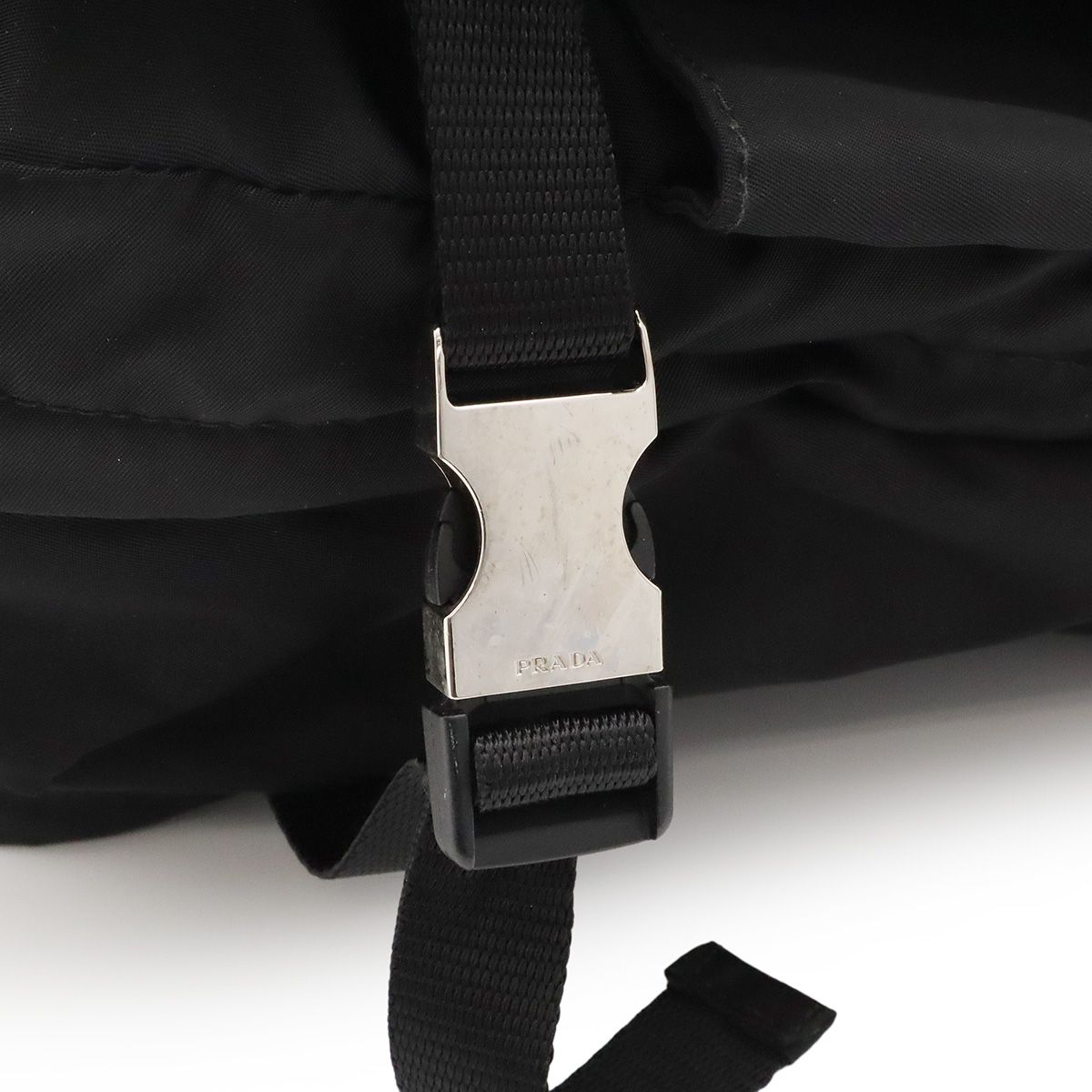 Prada Backpack Nylon Nero Black Silver — view 6