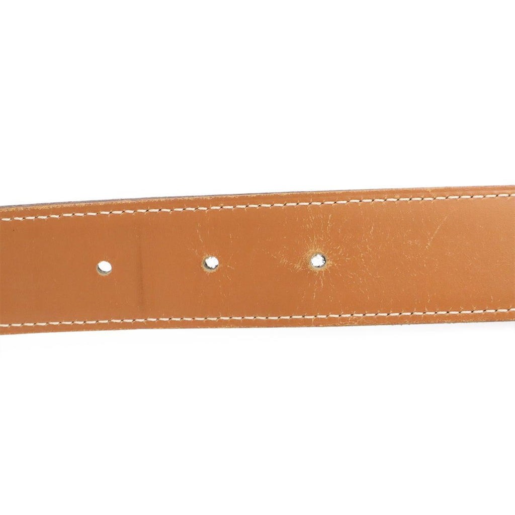 Hermes H Belt H Buckle Reversible Veau Epsom Black Light Brown Silver — view 8