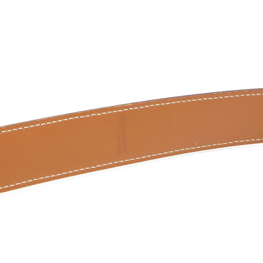 Hermes H Belt H Buckle Reversible Veau Epsom Black Light Brown Silver — view 7