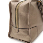 Loewe Amazona 36 Handbag Mini Boston Leather Metallic Gold — view 6