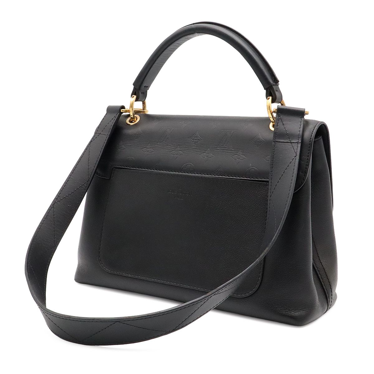 Louis Vuitton Monogram Shadow Veli One Handle 2-Way Shoulder Bag Noir Black — view 2