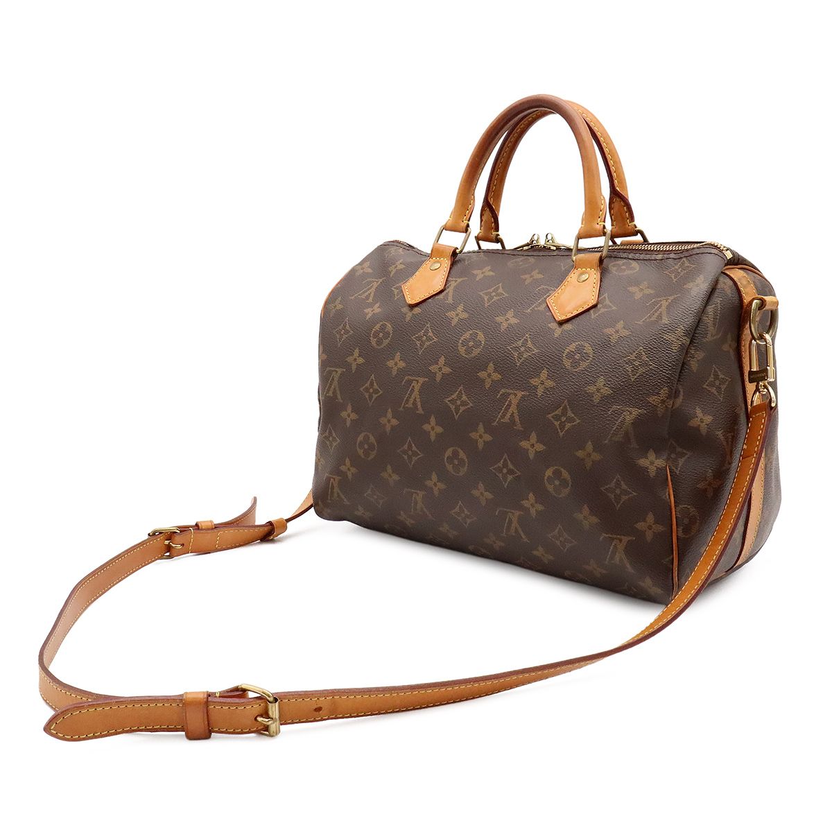 Louis Vuitton Monogram Speedy Bandouliere 30 Mini Boston Bag 2-Way — view 2