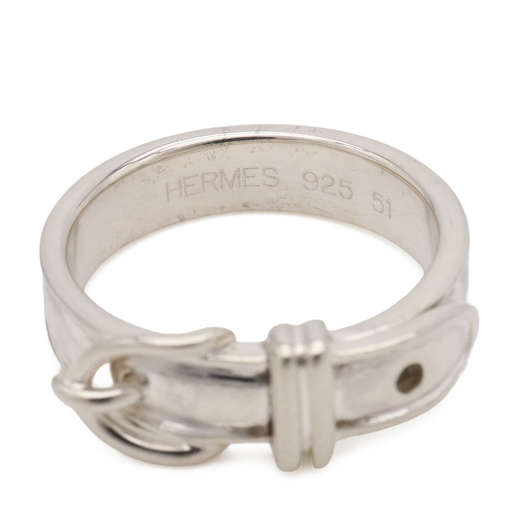 Hermes Ceinture Belt Motif Ring Silver — view 5