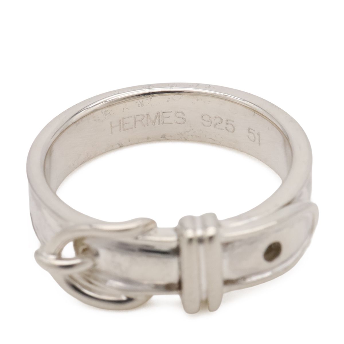 Hermes Ceinture Belt Motif Ring Silver — view 5