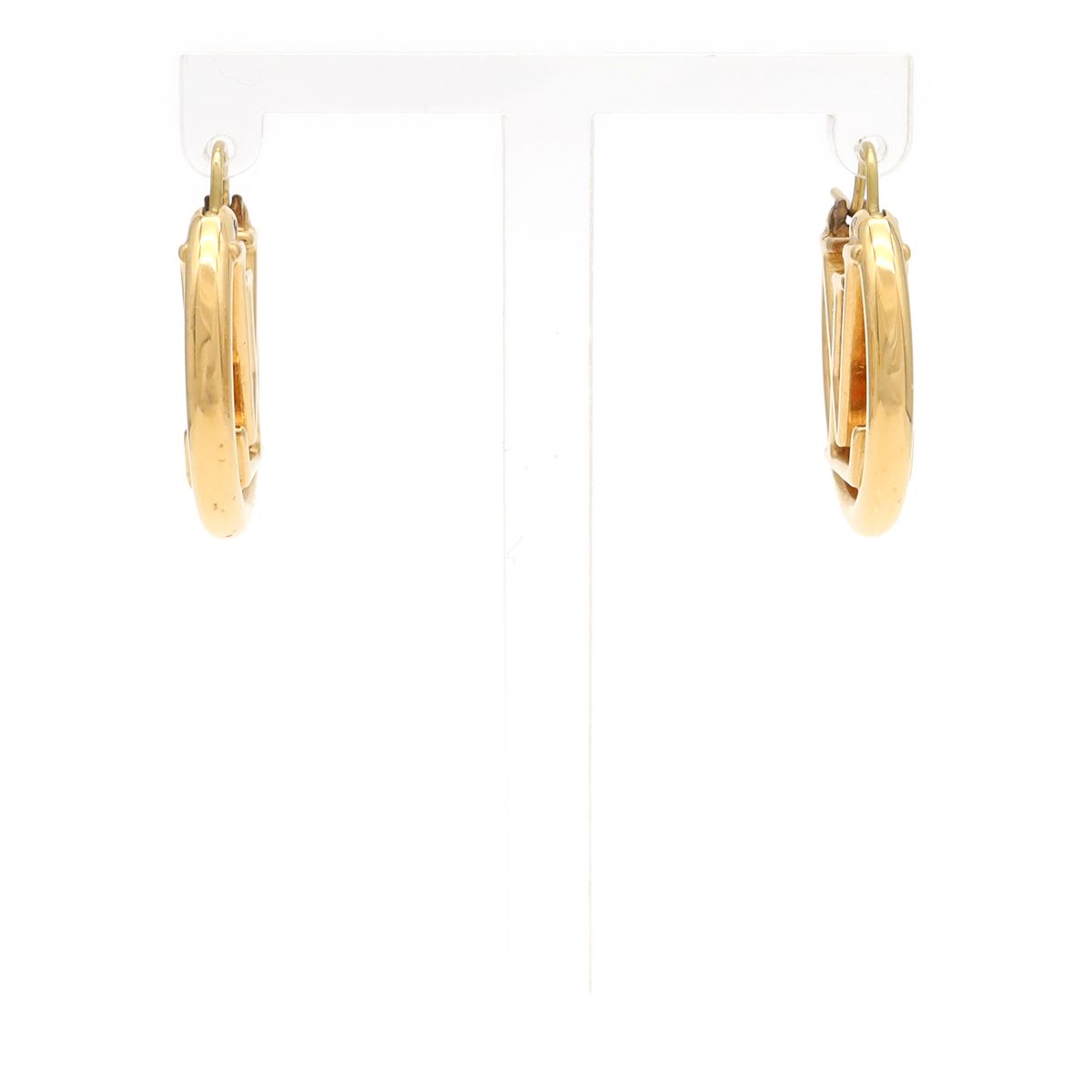 Louis Vuitton Boucles D'oreilles Louise Hoop Earrings Gold Plated — view 2