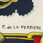 Hermes Cuivreries Scarf Silk Multicolor Carre 90 — view 8