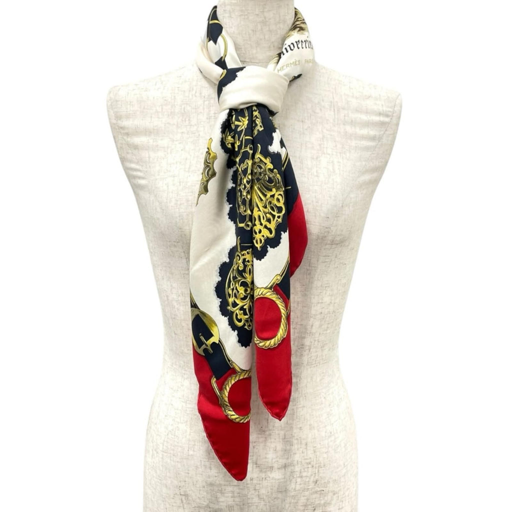Hermes Cuivreries Scarf Silk Multicolor Carre 90 — view 2