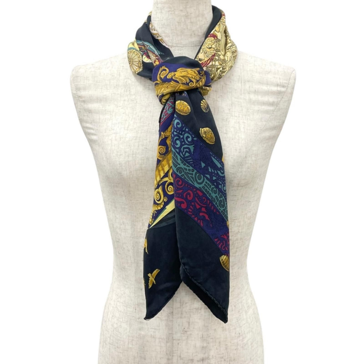 Hermes L'atlantide Scarf Silk Multicolor Carre 90 — view 2