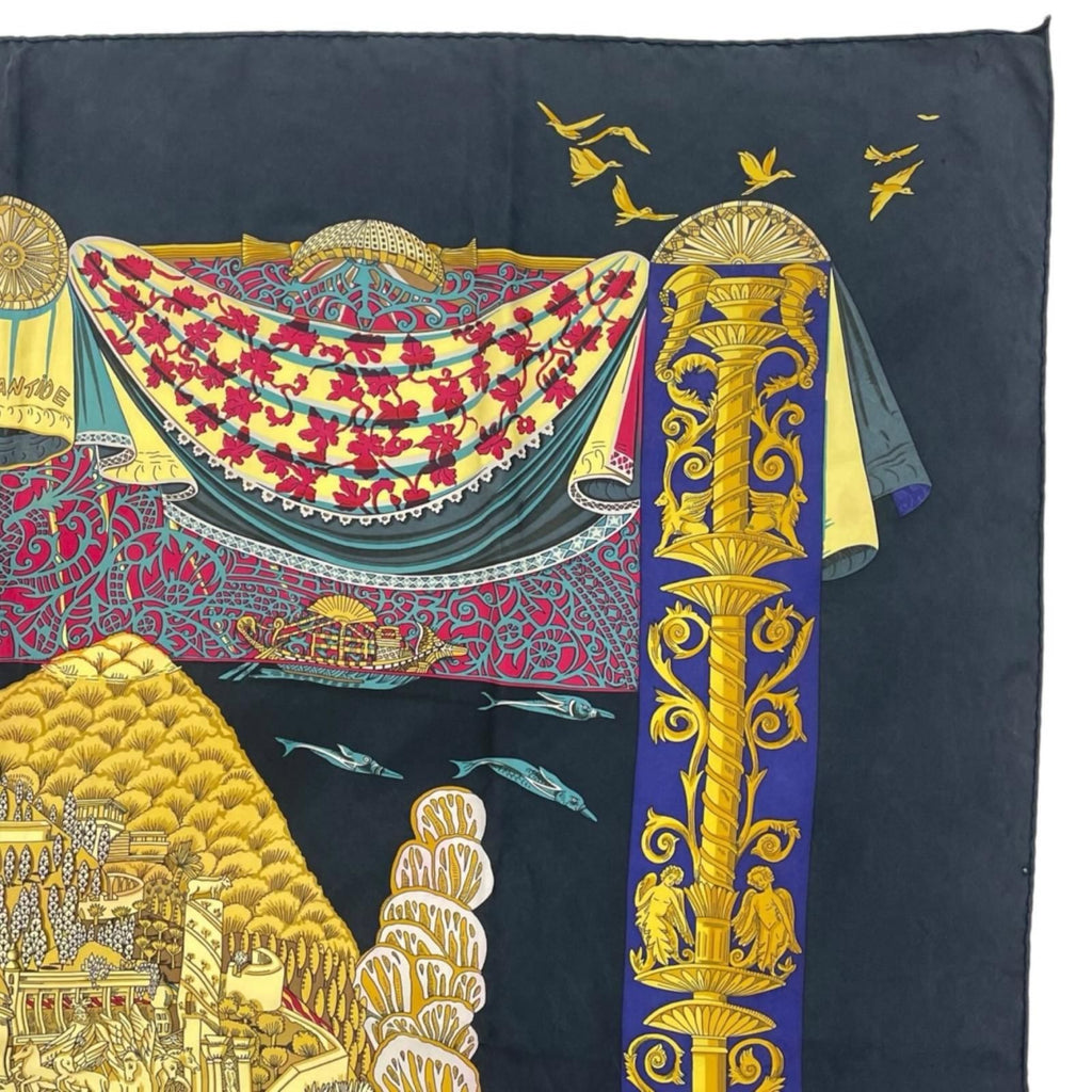 Hermes L'atlantide Scarf Silk Multicolor Carre 90 — view 4