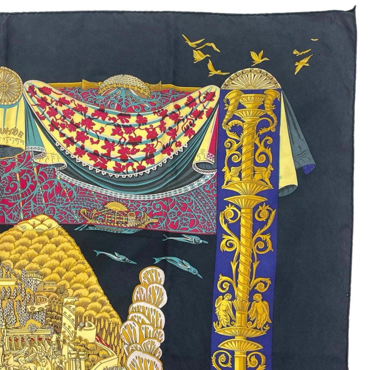 Hermes L'atlantide Scarf Silk Multicolor Carre 90 — view 4
