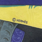 Hermes L'atlantide Scarf Silk Multicolor Carre 90 — view 8