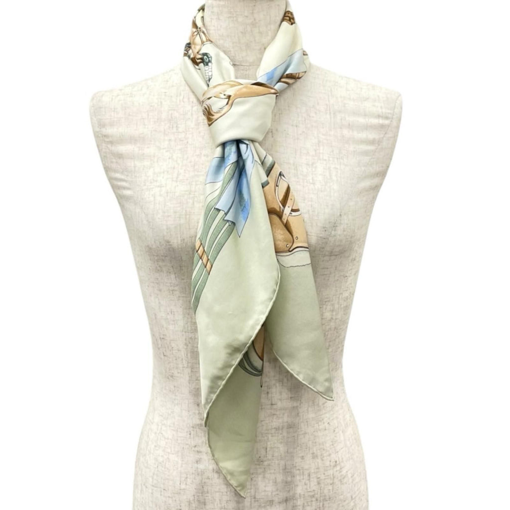 Hermes Jumping Scarf Silk Multicolor Carre 90 — view 2