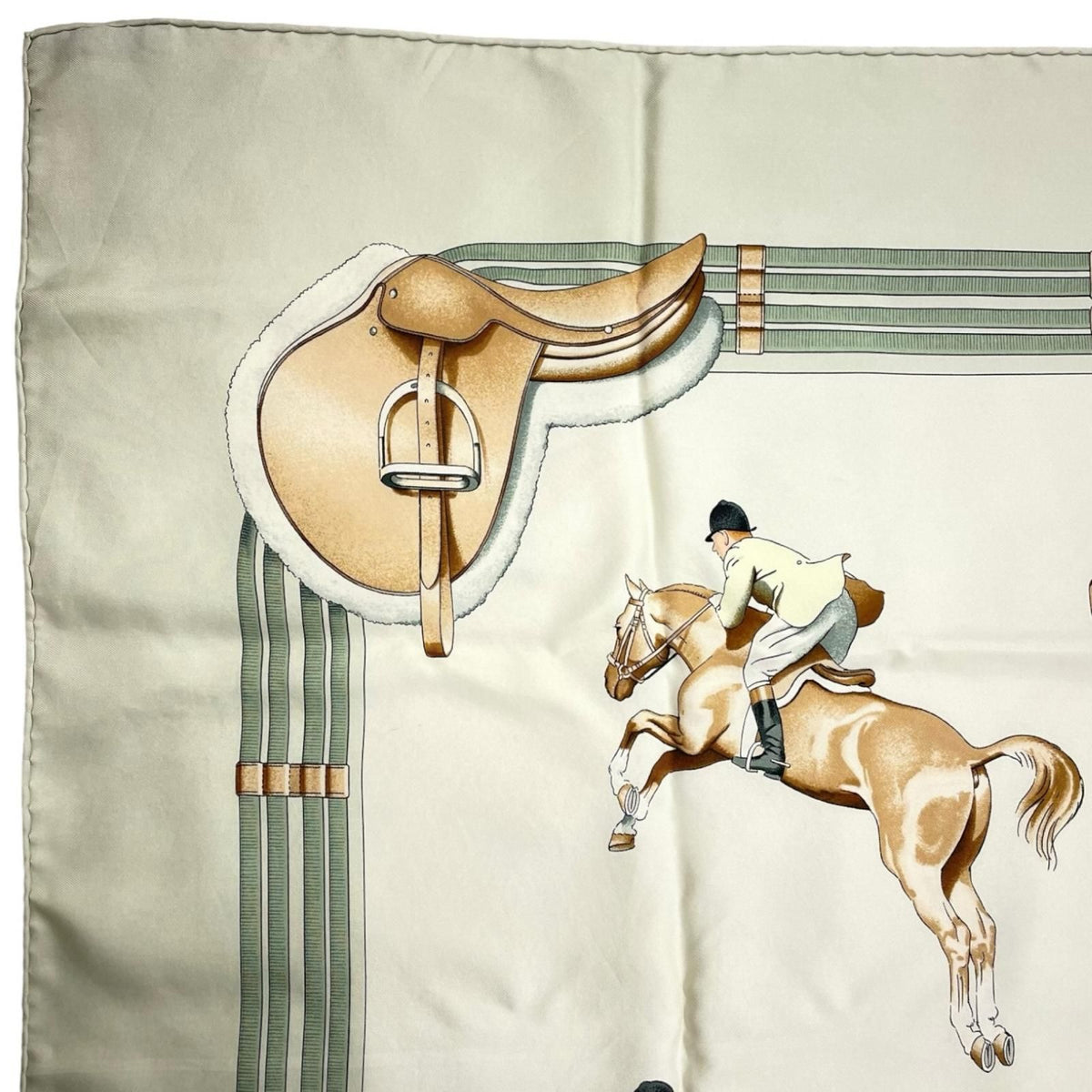 Hermes Jumping Scarf Silk Multicolor Carre 90 — view 3