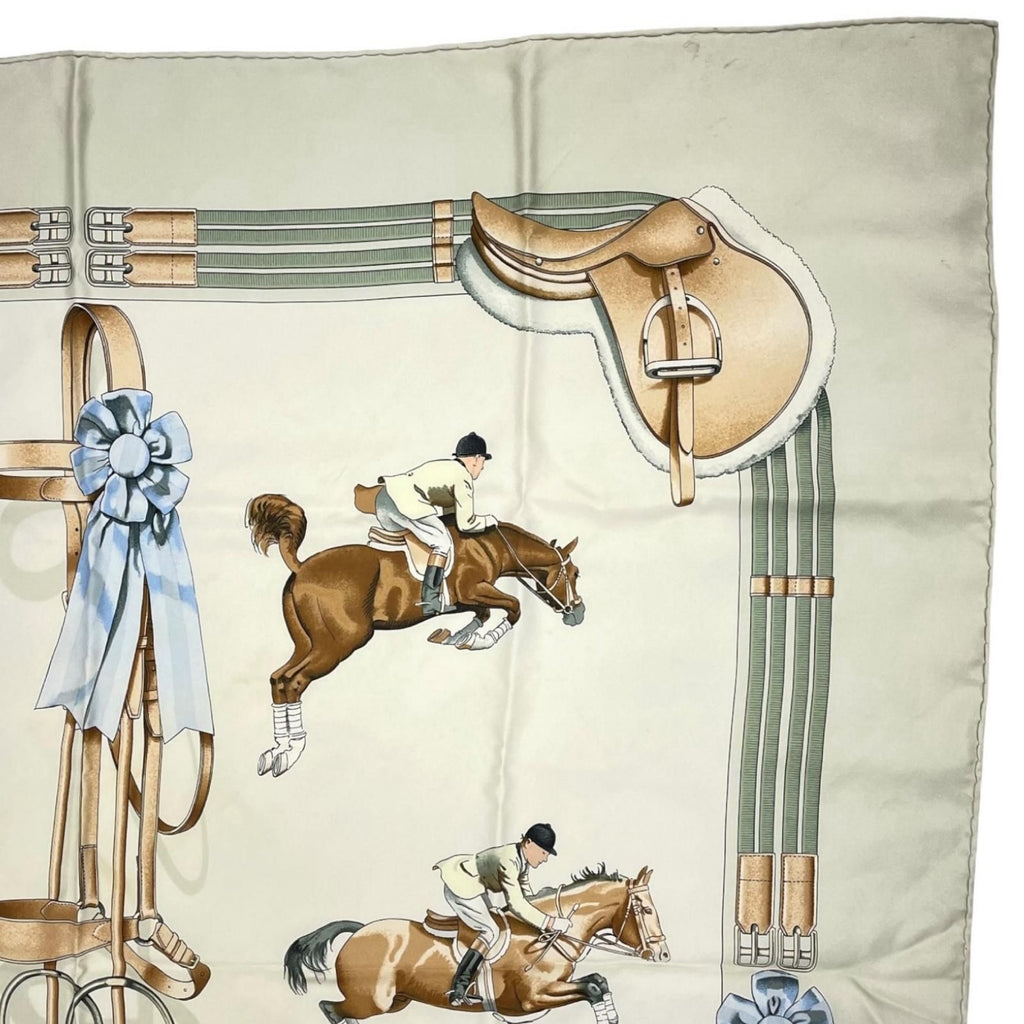 Hermes Jumping Scarf Silk Multicolor Carre 90 — view 4