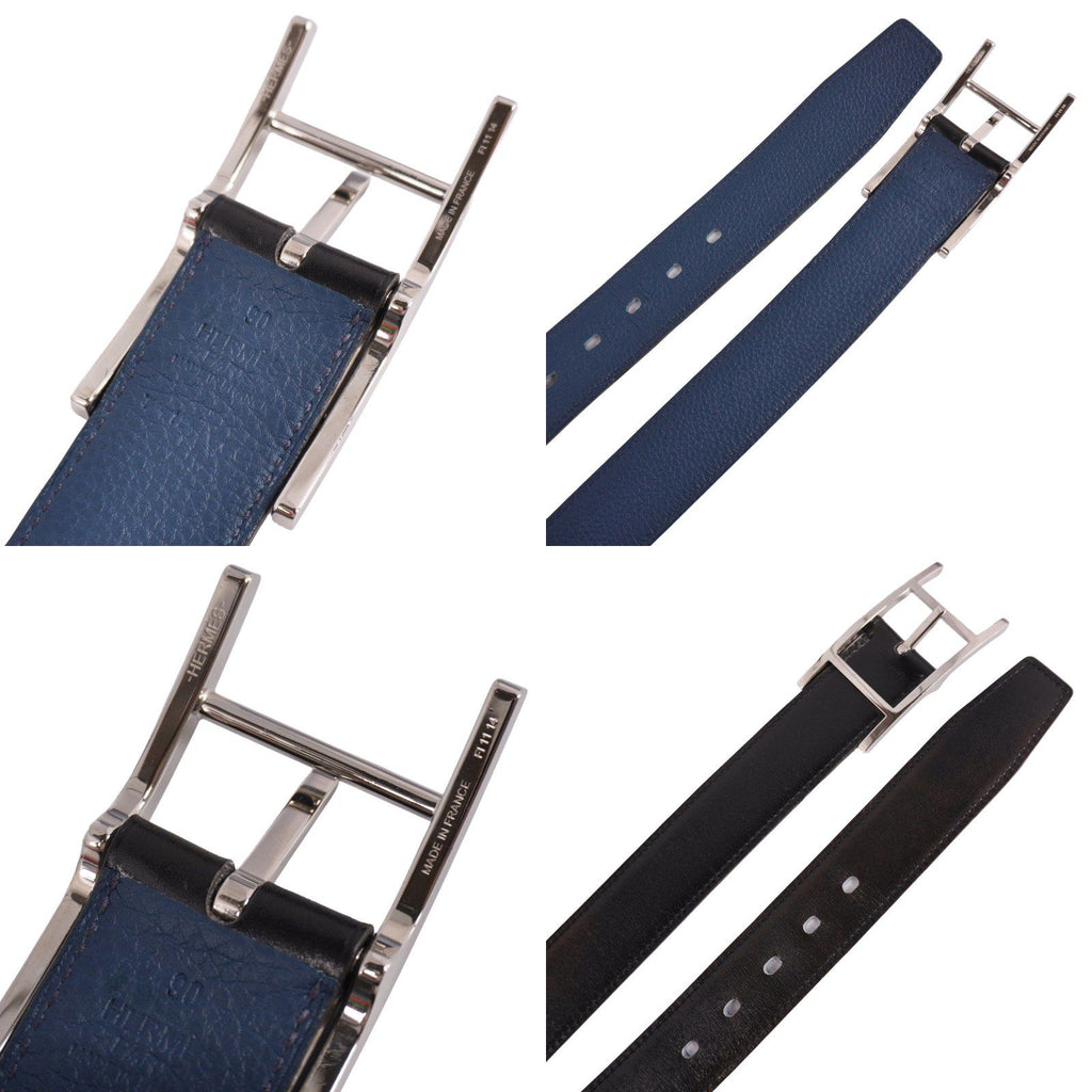 Hermes Belt Leather Buckle 90 Black — view 5