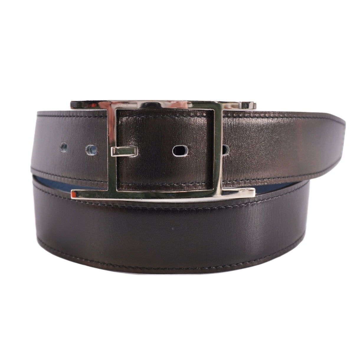 Hermes Belt Leather Buckle 90 Black