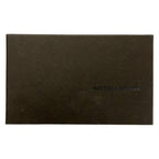 Bottega Veneta Wallet Intrecciato Dark Brown Gray Beige Cutout Linen Leather — view 7