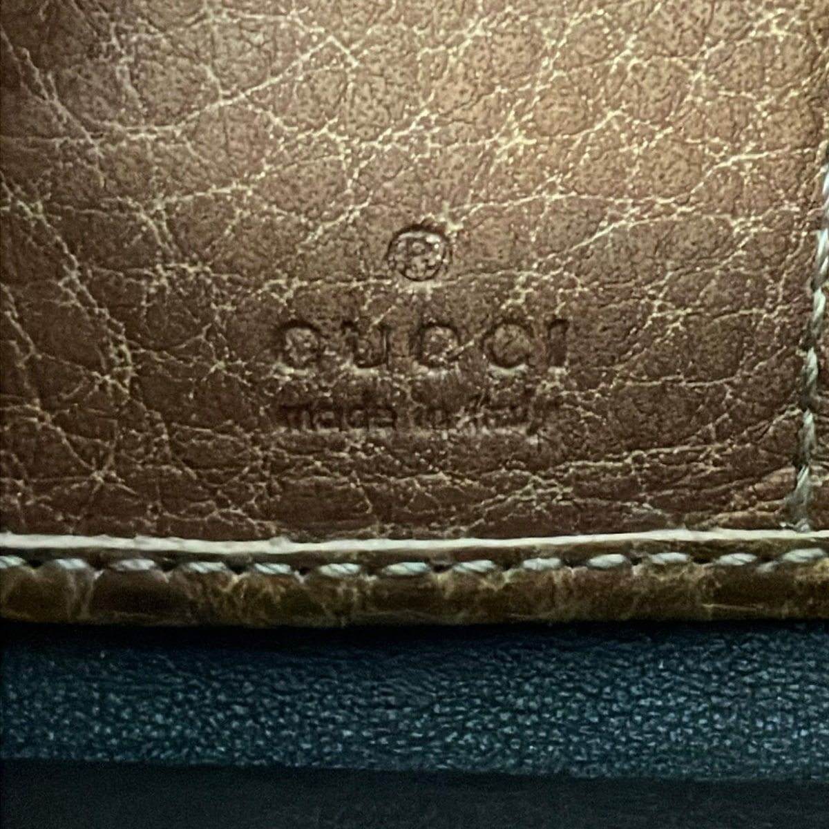 Gucci Wallet Bamboo Brown Embossed Zip Around Leather — view 5