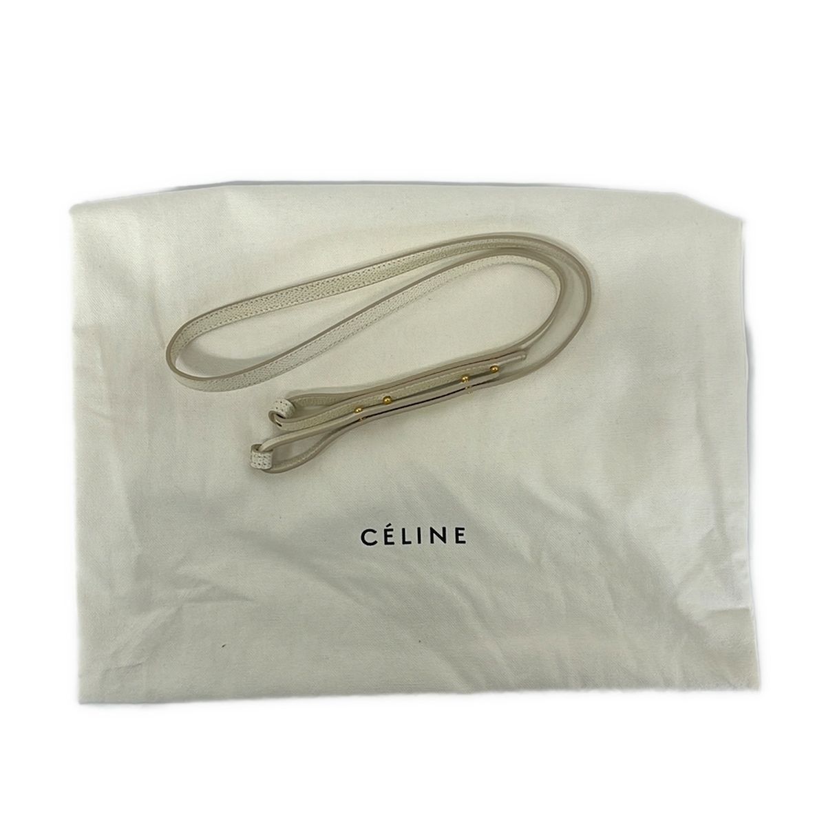 Celine Tote Bag Vertical Cabas Mall Ivory Leather — view 8