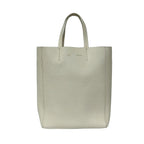Celine Tote Bag Vertical Cabas Mall Ivory Leather