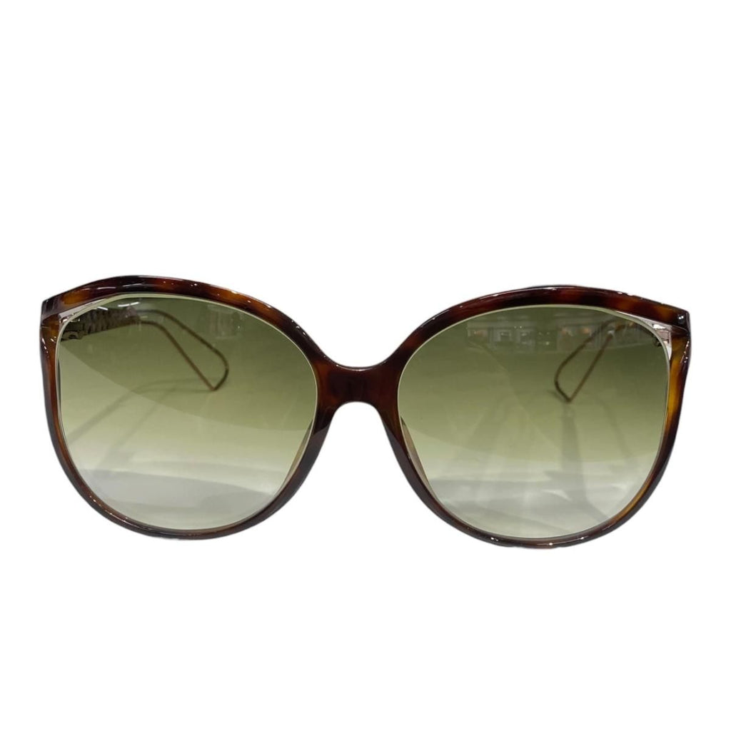 Dior Sunglasses Logo Tortoiseshell Brown Pink Green Eyewear — view 3