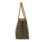 Gucci Tote Bag Beige Dark Brown Multi Leather — view 2