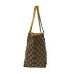 Gucci Tote Bag Beige Dark Brown Multi Leather — view 4