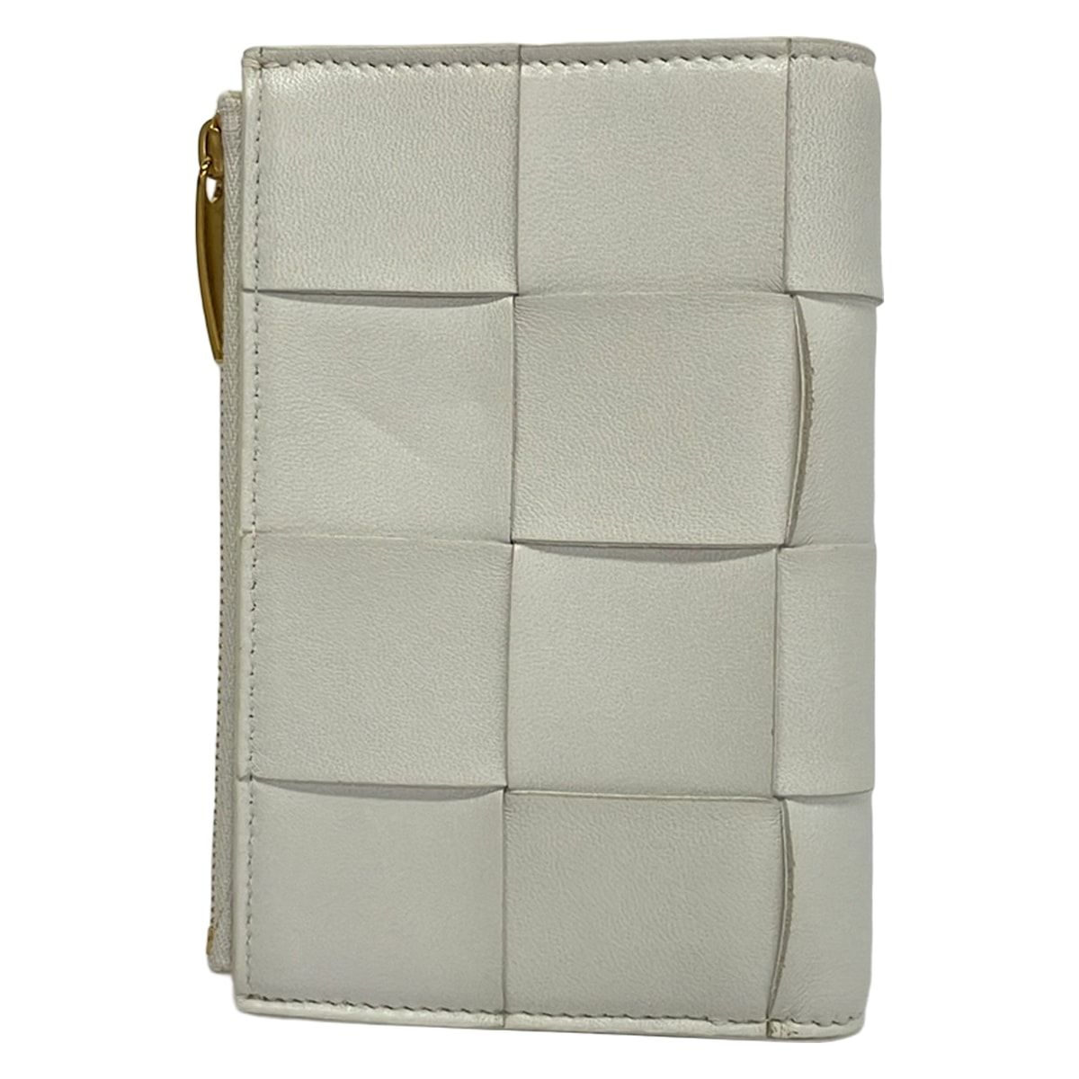 Bottega Veneta Bifold Wallet Cassette White Leather — view 2