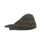 Fendi Zucca FF Logo Canvas Leather Handbag Mini Tote Brown — view 5