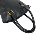 Loewe Vintage Anagram Logo Leather Handbag Mini Tote Black — view 4