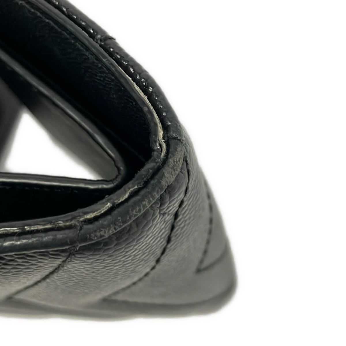 Saint Laurent Paris Trifold Wallet Black Leather — view 8