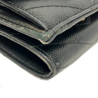 Saint Laurent Paris Trifold Wallet Black Leather — view 7