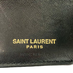 Saint Laurent Paris Trifold Wallet Black Leather — view 5