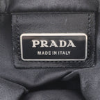 Prada Tessuto Nylon Triangle Logo Leather Shoulder Bag Crossbody Messenger — view 8