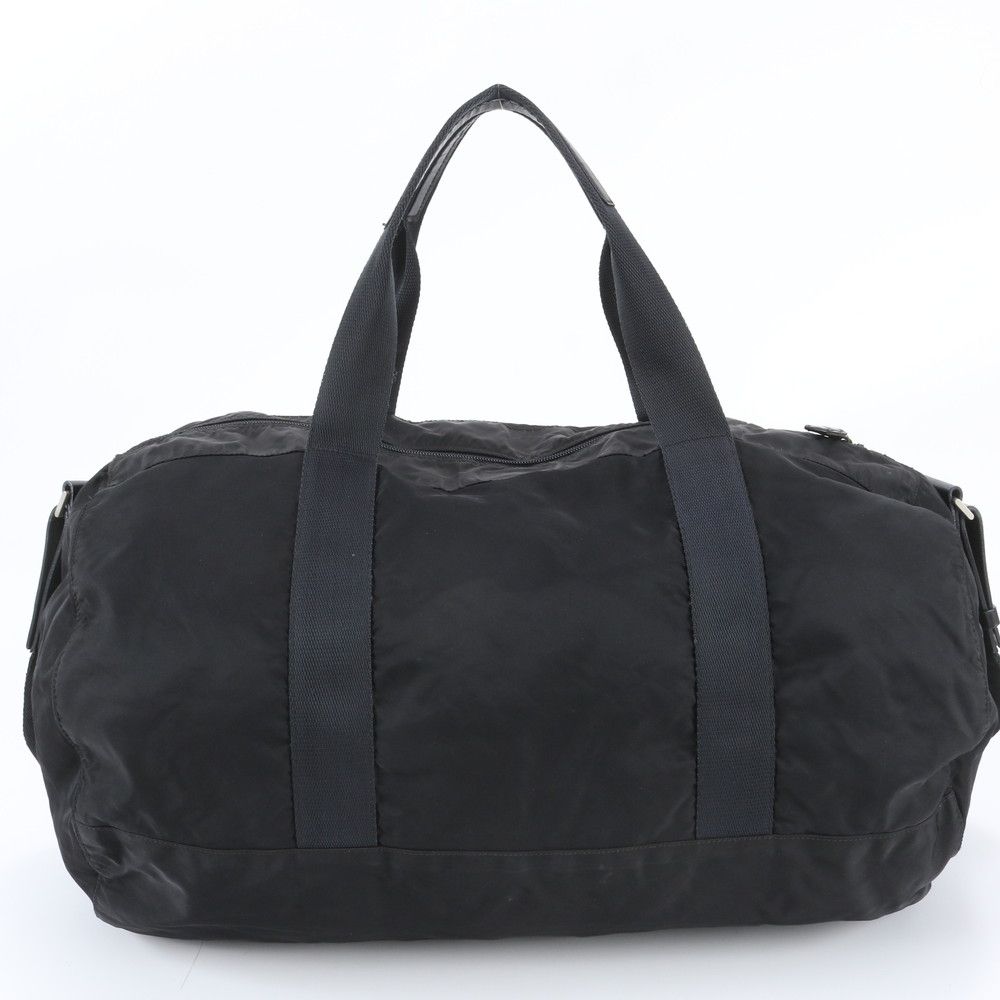 Prada Tessuto Nylon Triangle Logo 2-Way Boston Bag — view 4