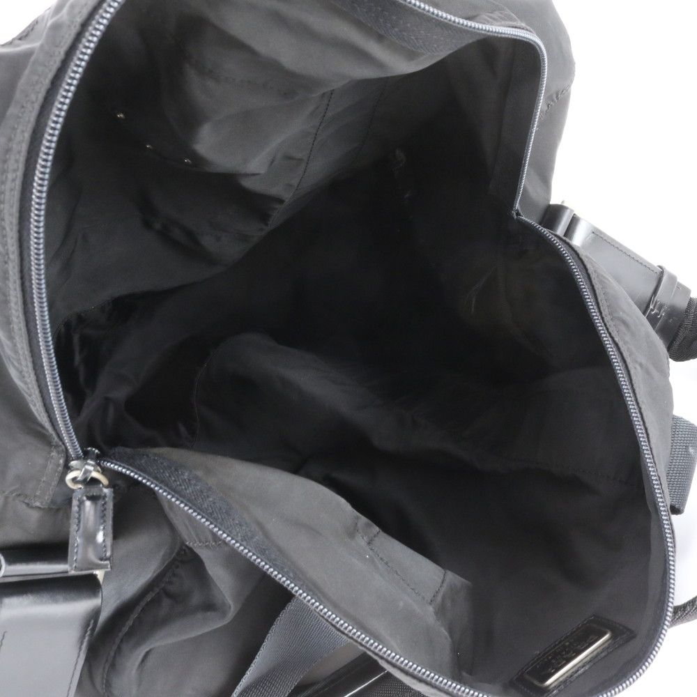 Prada Tessuto Nylon Triangle Logo 2-Way Boston Bag — view 8