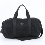 Prada Tessuto Nylon Triangle Logo 2-Way Boston Bag