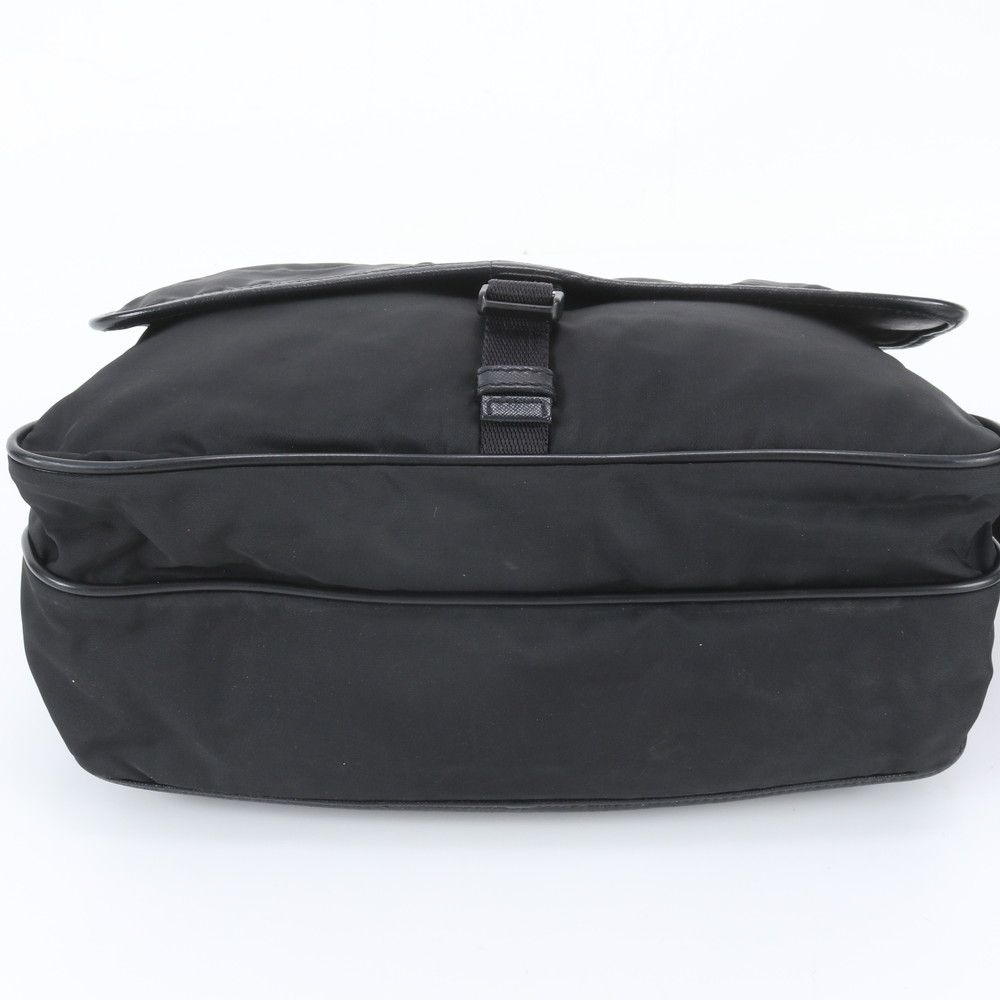Prada Tessuto Nylon Triangle Logo Shoulder Bag — view 6