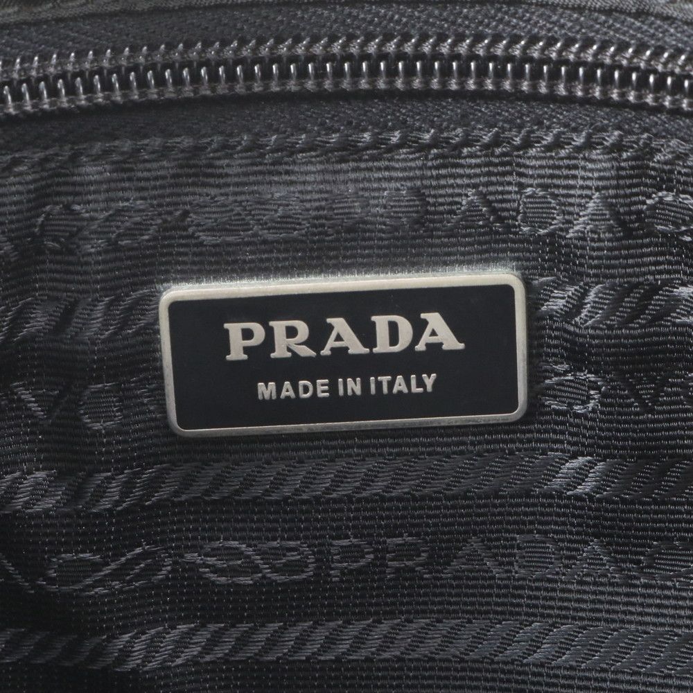 Prada Tessuto Nylon Triangle Logo Shoulder Bag — view 8