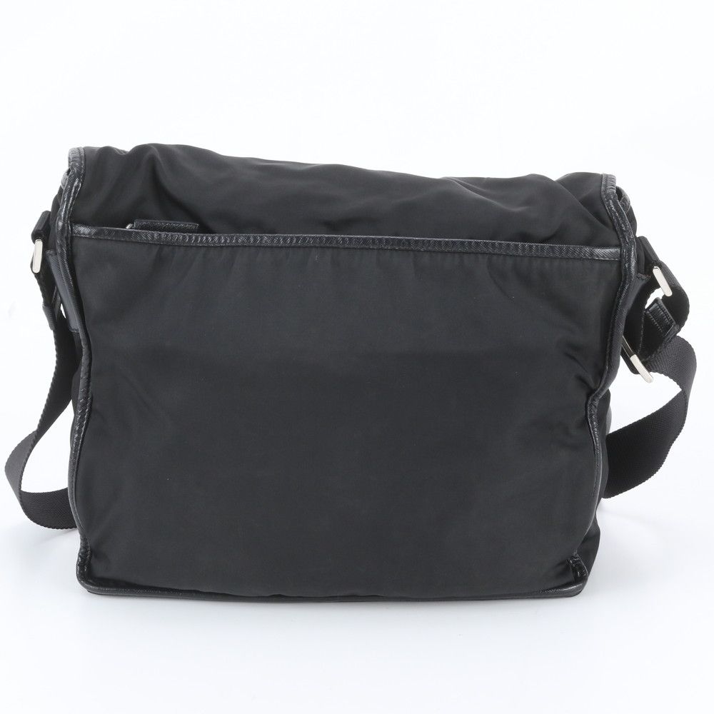 Prada Tessuto Nylon Triangle Logo Shoulder Bag — view 3