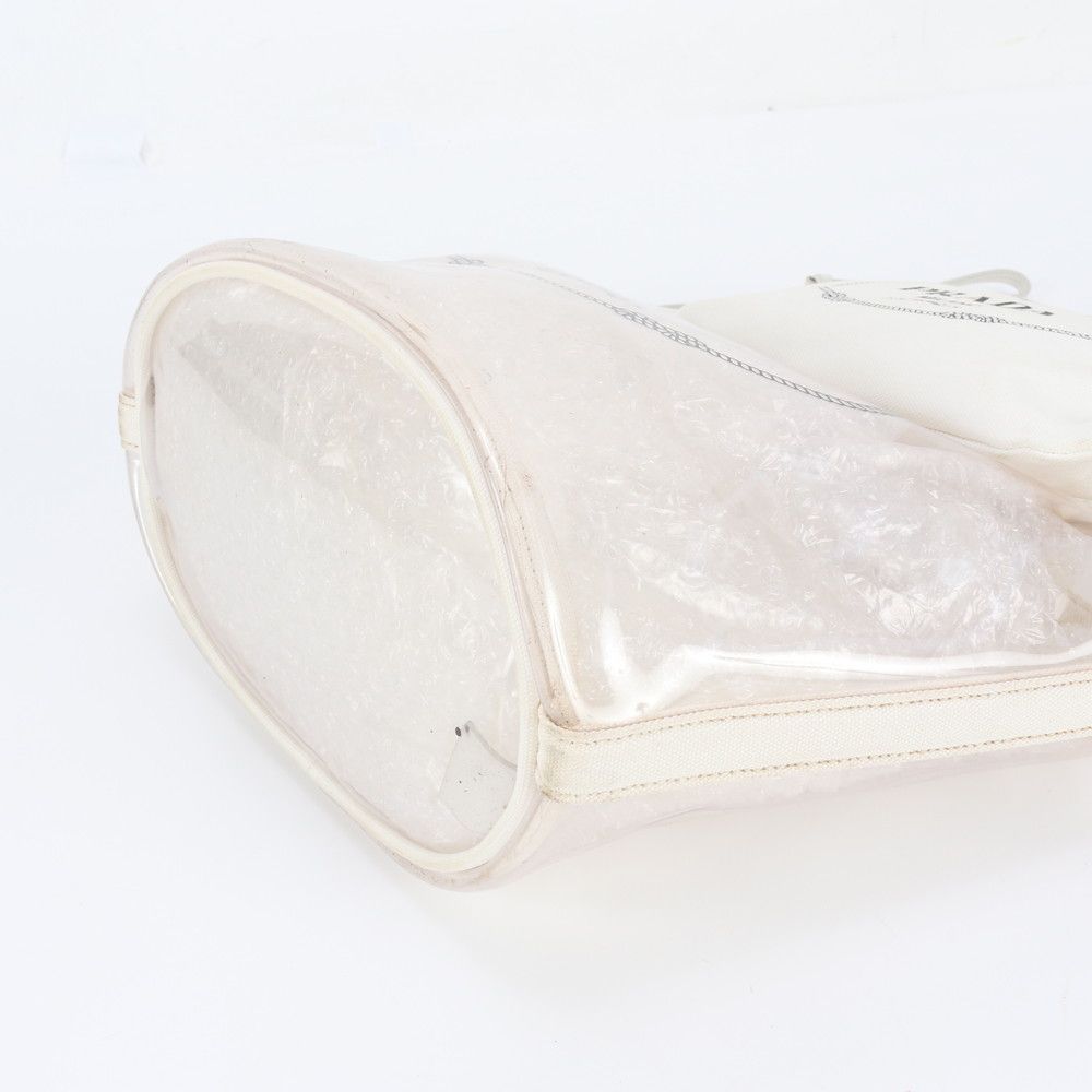 Prada Canapa Plex Clear Tote Bag Shoulder — view 5