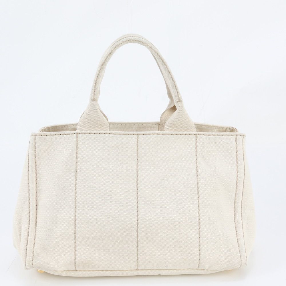 Prada Canapa Triangle Logo Tote Bag Shoulder — view 3